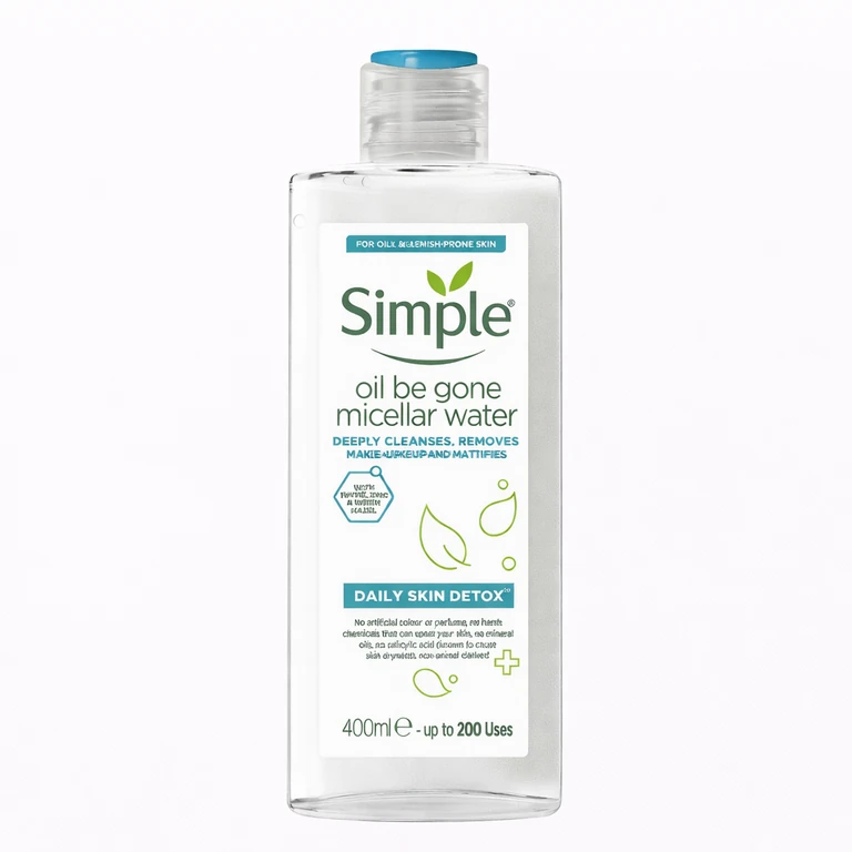 Simple Oil Be Gone Micellar Water 400 ml (13.5 fl oz)